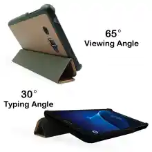 ภาพขนาดย่อของภาพหน้าปกสินค้าเคสเ Tab A 2016 7.0 T285คสฝาพับ ซัมซุง แท็ป เอ6 ขนาด 7.0 2016 ที285 Smart case Foldable Cover Stand Samsung Galaxy Tab A 2016 7.0 T285 (7.0) จากร้าน nuchkaidee บน Lazada ภาพที่ 8