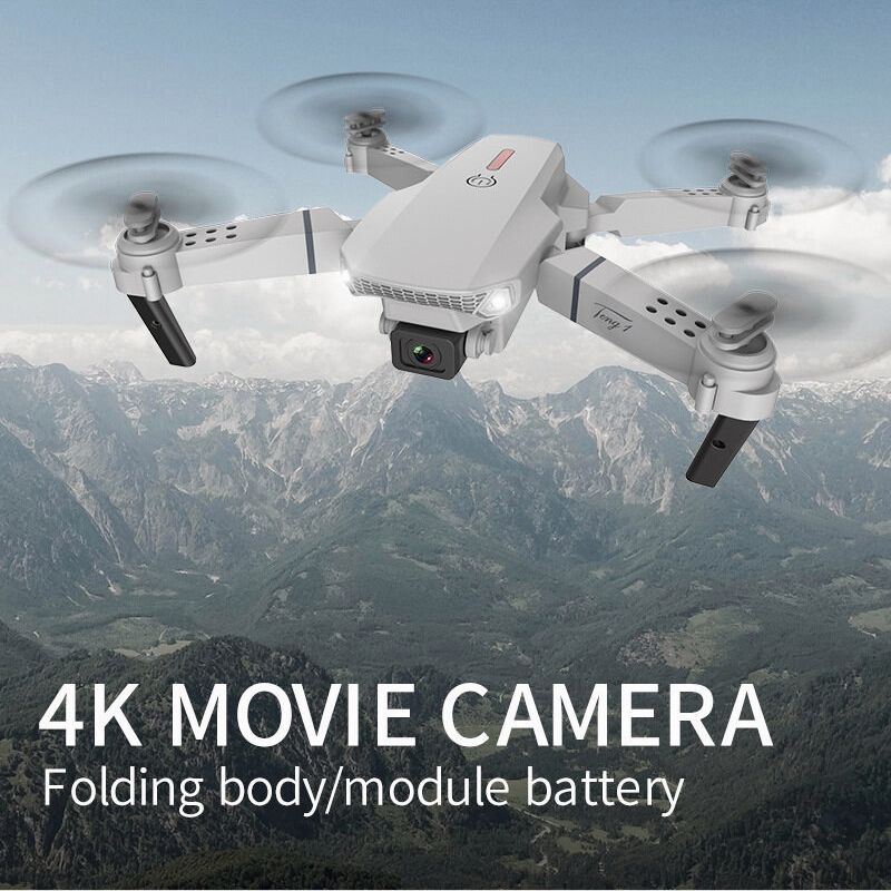 2021 ใหม่  Drone โดรนติดกล้อง HD 4k โดรนบังคับ โดรนควบคุมระยะไกล WIFI โดรนถ่ายภาพทางอากาศระดับ โดรนแบบพับได้ เครื่องบิน 360 องศาในเที่ยวบินต่อเนื่อง 30 กม./ชม.