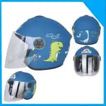 ภาพขนาดย่อสินค้าหมวกกันน็อคเด็กการ์ตูนไดโนเสาร์ หมวกนิรภัย หมวกกันน็อคมอเตอร์ไซค์ หมวกป้องกันอันตราย ระบายอากาศ ลายการ์ตูนน่ารักๆ