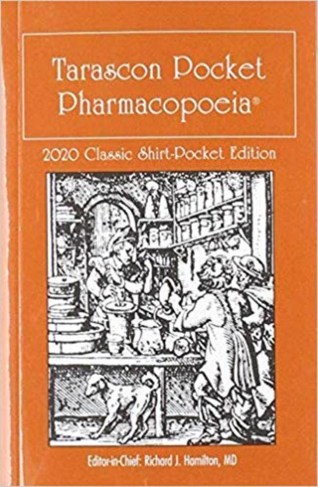Tarascon Pocket Pharmacopoeia 2020 Classic Shirt-Pocket, 34 ed - ISBN : 9781284196146 - Meditext