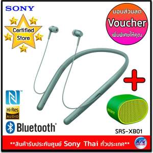 Sony หูฟังไร้สายแบบคล้องคอ h.ear in 2 รุ่น WI-H700 สีเขียว + Sony SRS-XB01 ลำโพง BLUETOOTH แบบพกพา EXTRA BASS (1 ชิ้น)