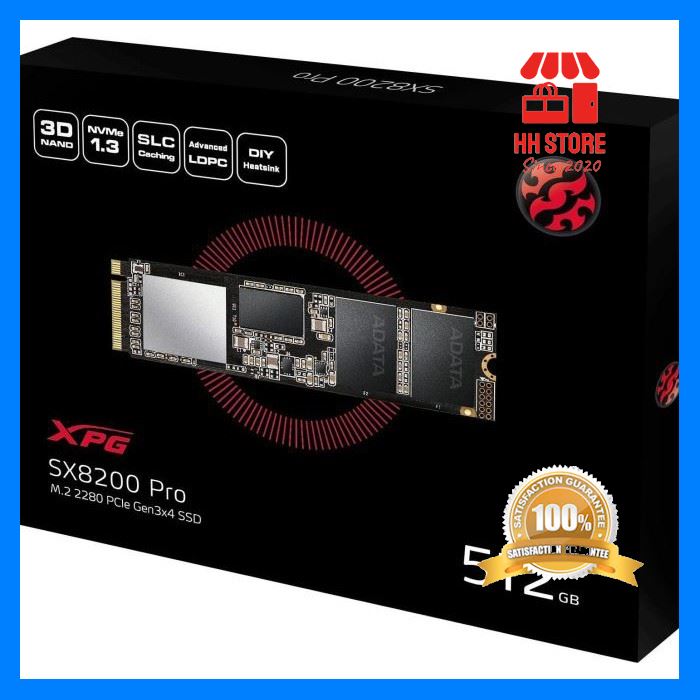 คุณภาพดี ADATA 512GB XPG SX8200 Pro PCIe Gen3x4 M.2 2280 SSD (ASX8200PNP-512GT-C) จัดส่งฟรี