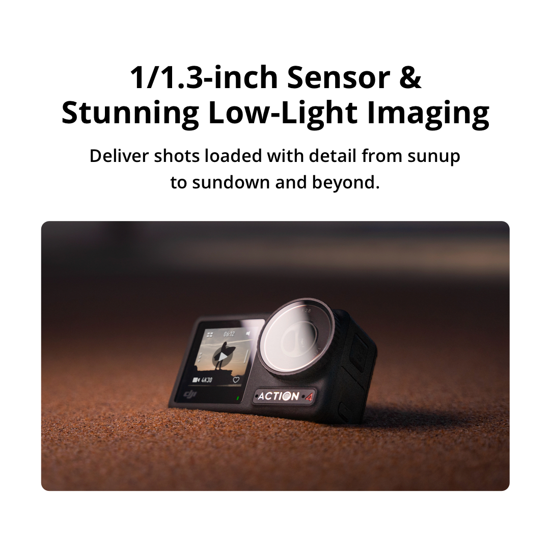 Camera 18m Example DJI Osmo Action 4 - Action Camera 11.3 4K120fps FHD 10-bit D-Log M 360º ...