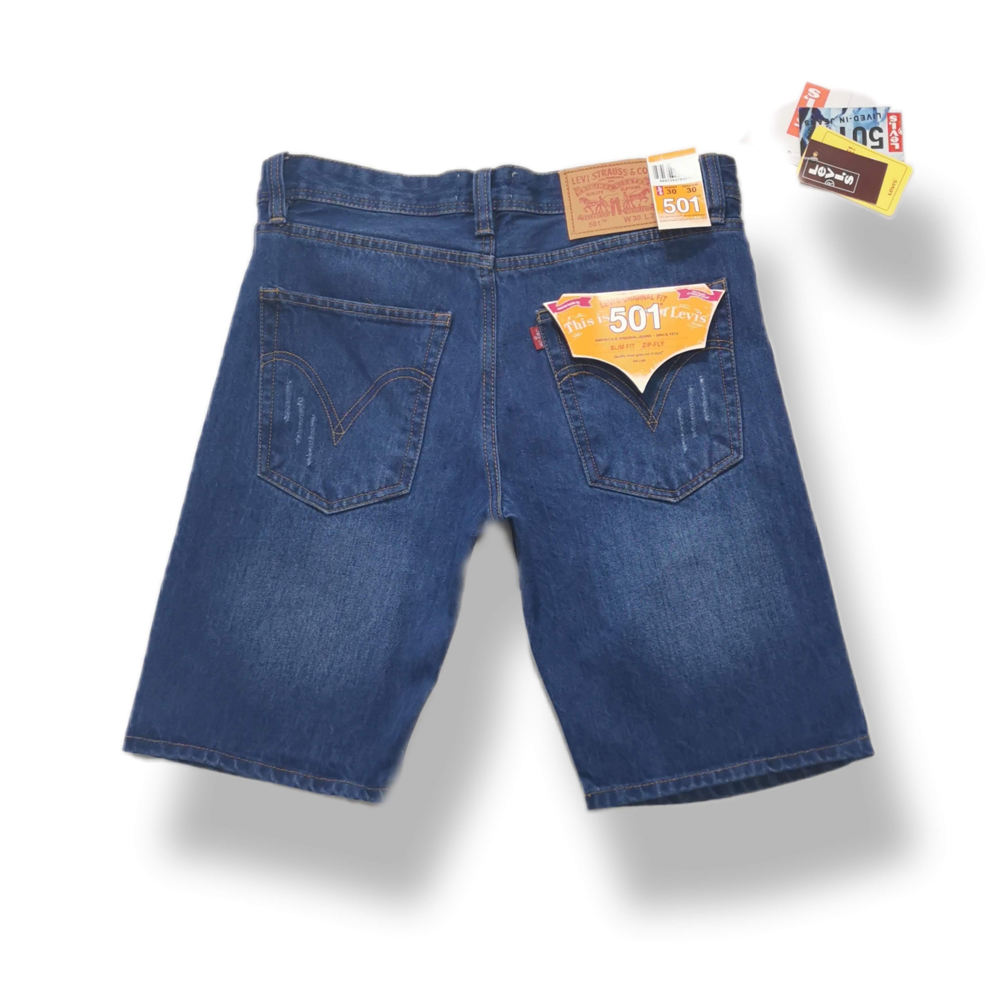LEVI'S® 501™ Regular Fit Shorts Jeans Button-Fly Blue Size 30-38 ( Ready Stock )