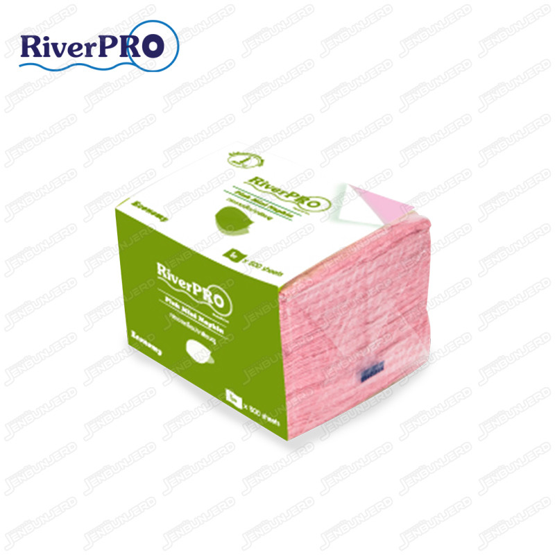 RiverPro กระดาษเช็ดปาก Mini Napkin สีชมพู (36ห่อ/ลัง) ขายยกลัง