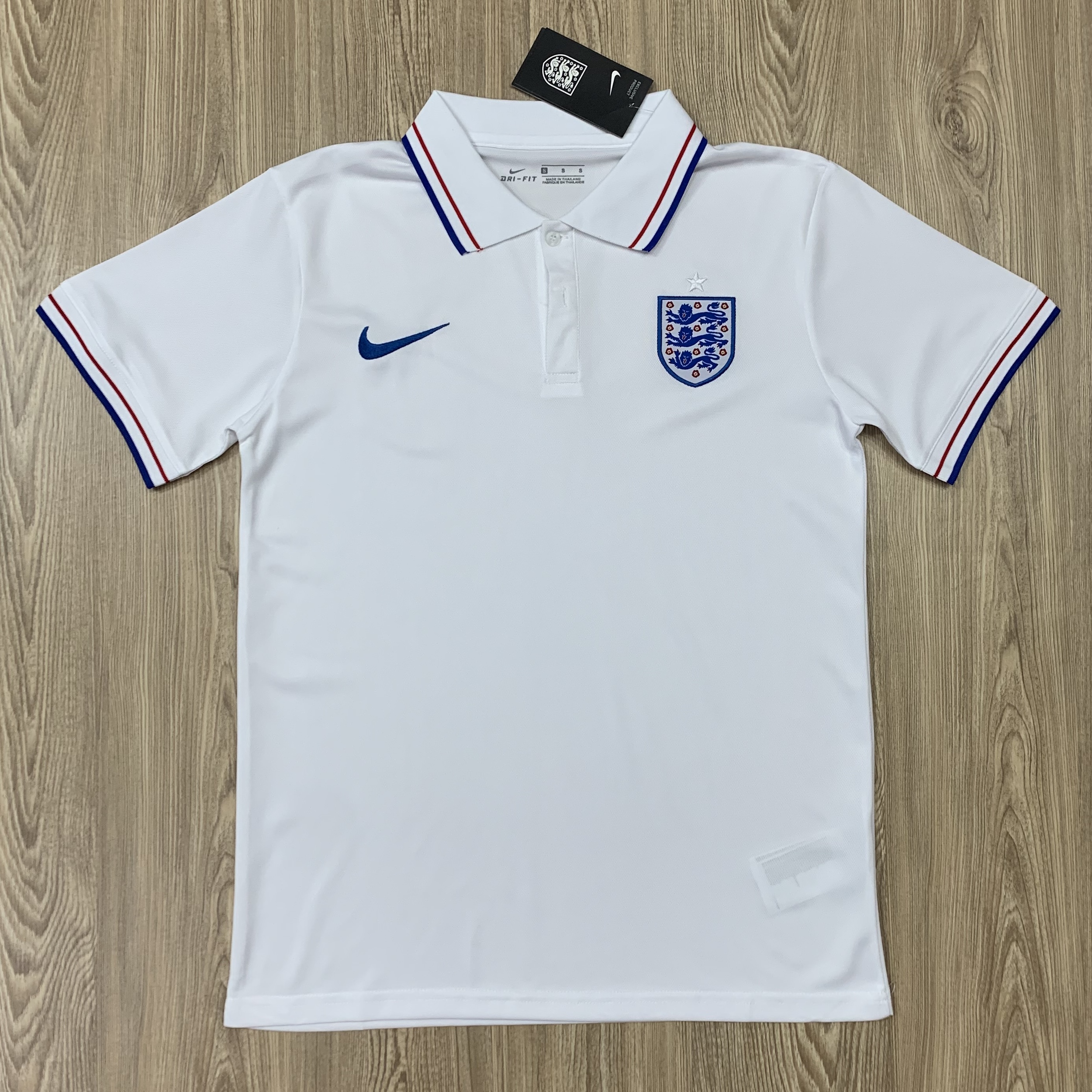 ใหม่!! English  2022 FOOTBALL SHIRT SOCCER JERSEY เสื้อบอล เสื้อคอปก เสื้อฟุตบอลชาย เสื้อทีม อังกฤษ ฤดูกาล 22 เกรด AAA