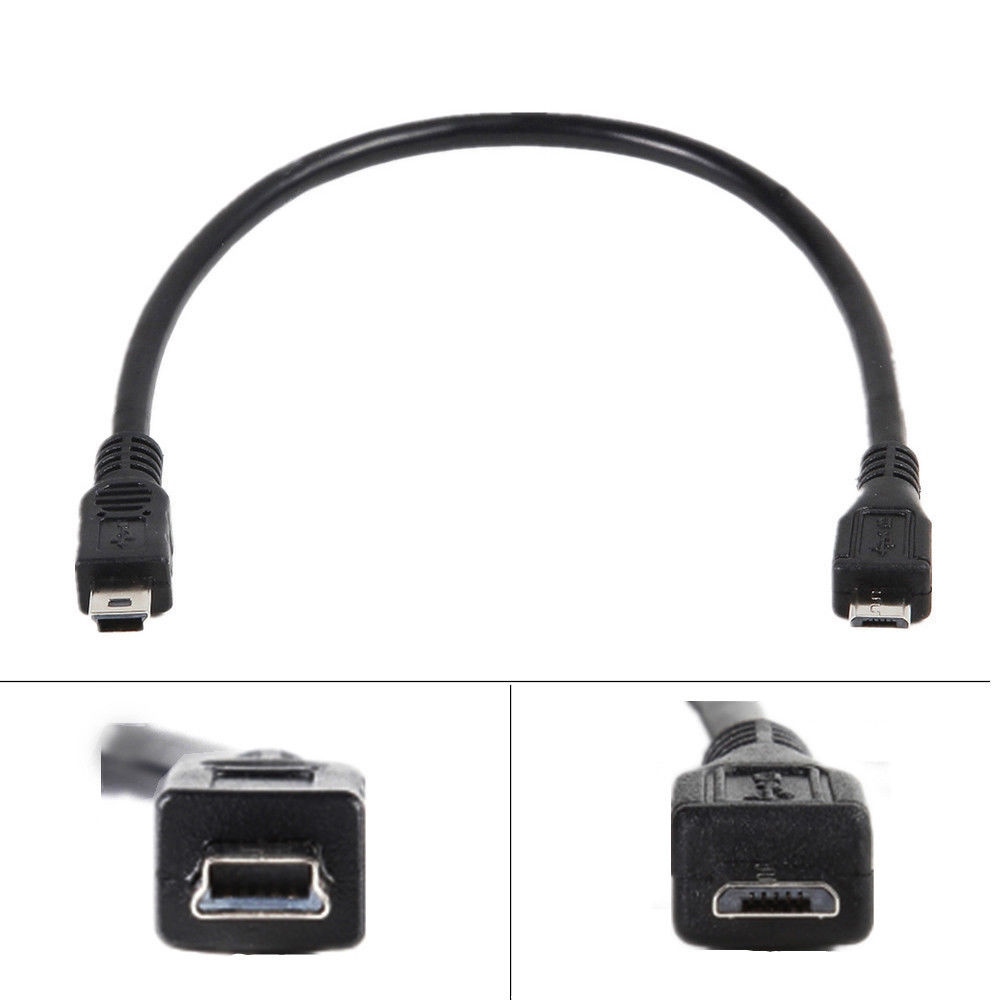 4 quot; 10cm Micro USB Type B male to mini USB Type B male Host OTG