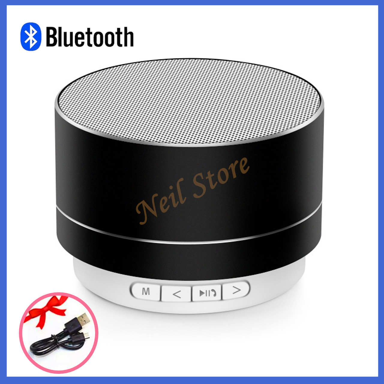 ลำโพงบลูทู ธ ไร้สาย Mini Metal Bluetooth Speaker Handsfree Subwoofer WirelessA10 ลำโพงบลูทูธโลหะลำโพงซับวูฟเฟอร์ไร้สายเพลงไร้สายสนับสนุนกล่องเสียง Micro SD/TF Card เครื่องเล่นเสียง