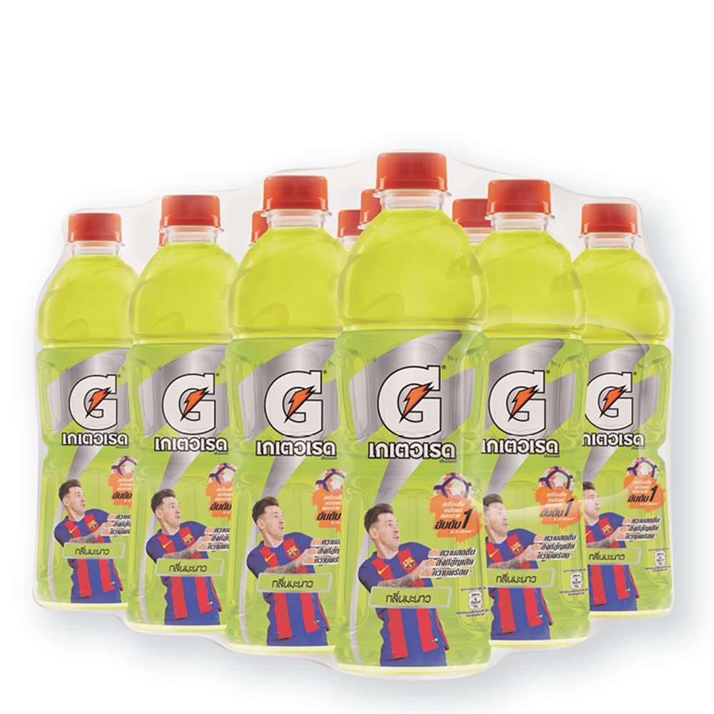 เกเตอเรด เครื่องดื่มเกลือแร่ กลิ่นมะนาว 500 มล. (12 ขวด)/Gatorade Mineral drink 500 ml. (12 bottles)