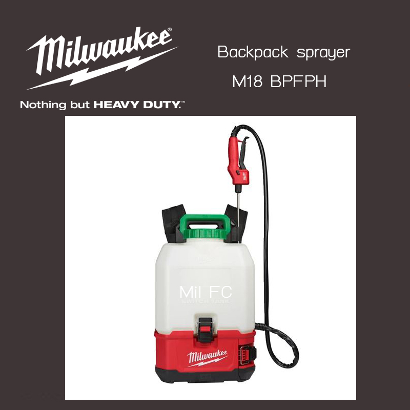 Milwaukee Backpack sprayer  M18 BPFPH พ่นยาสะพายหลัง ไร้สาย 18V ( เครื่องเปล่า ไม่รวมแบต )