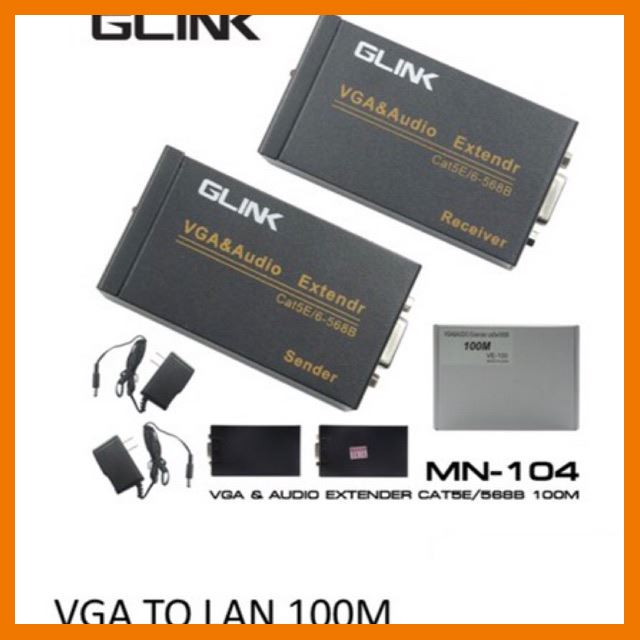 ?HOT SALE? ตัวแปลงVGA to Lan ระยะไกล VGA & Audio Extender User Manual 100m ##ทีวี กล่องรับสัญญาน กล่องทีวี กล่องดิจิตัล อิเล็แทรอนิกส์ เครื่องบันทึก กล้องวงจรปิด จานดาวเทียม AV HDMI
