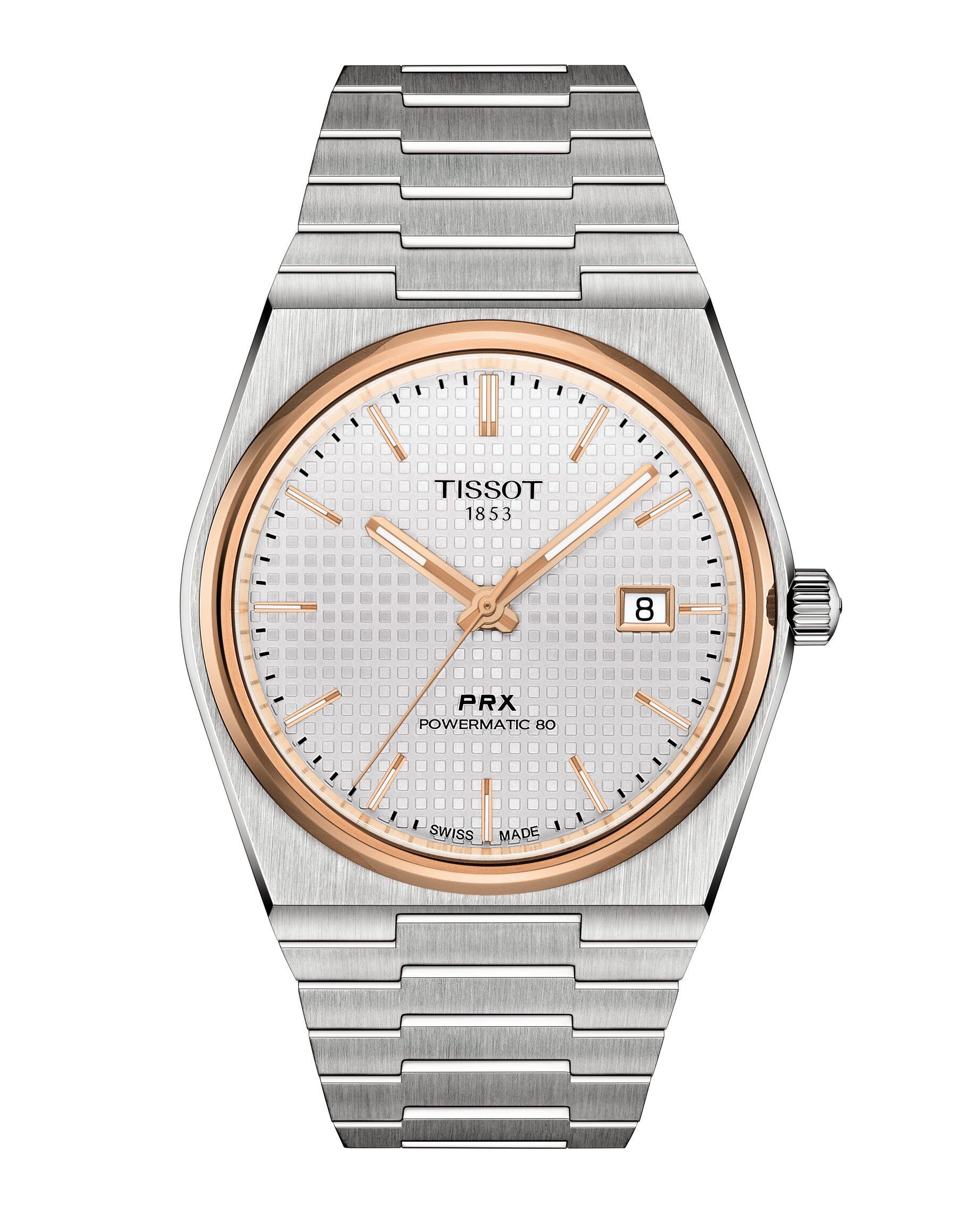 Tissot PRX Powermatic 80 ทิสโซต์ พีอาร์เอ็กซ์ พาวเวอร์เมติค80 T1374072103100 สีเงิน นาฬิกาผู้ชาย