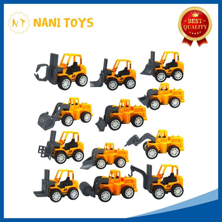 ของเล่น รถของเล่น ยานพาหนะก่อสร้าง 1ชุด/12ชิ้น Baby toys car Construction vehicle mini 12pc Set