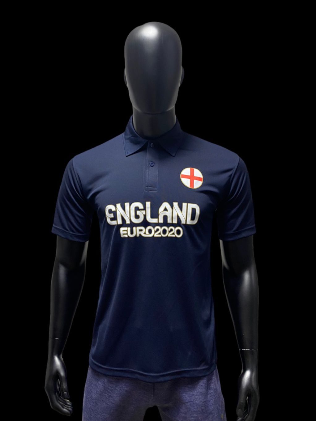 เสื้อเชียร์ยูโร ทีมอังกฤษ เสื้อโปโล X51-015 สีกรม