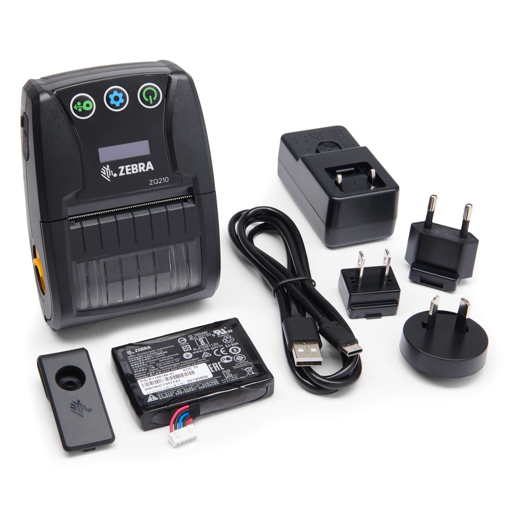 Zebra ZQ210 Mobile Receipt and Label Printer 203 dpi ( Warranty 1 Year