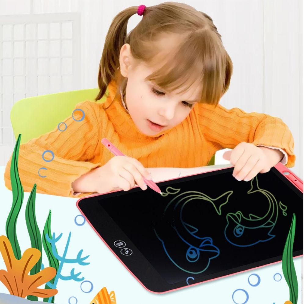 กระดานวาดภาพ  LCD Writing Board Children รุ่นใหม่มี 8.5 นิ้ว/10 นิ้ว/12 นิ้ว ลบได้