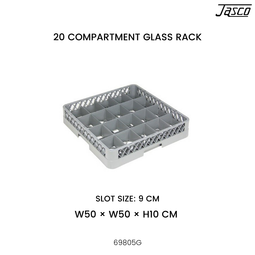 แร็คใส่แก้ว 20 ช่อง	20 Compartment Glass Rack สี ตัวต่อ แร็คใส่แก้ว 20 ช่อง สี ตัวต่อ แร็คใส่แก้ว 20 ช่อง