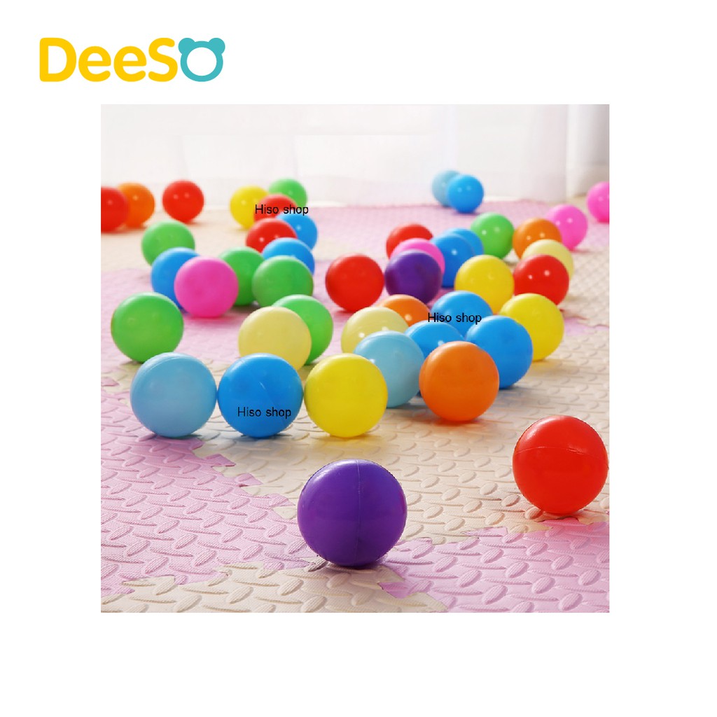 โปรโมชั่น DeeSo ลูกบอลปลอดสาร สำหรับบ้านบอล เกรดเอ 50 ลูก หลากสี ราคาถูก บ้านบอล บ้านลม บ้านบอลสำหรับเด็ก