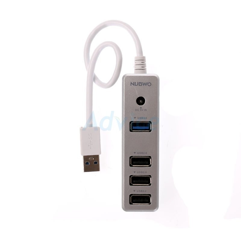4 Port USB HUB v2.0 NUBWO NH49 (White) ราคาสุดคุ้ม ของแท้ มีประกัน