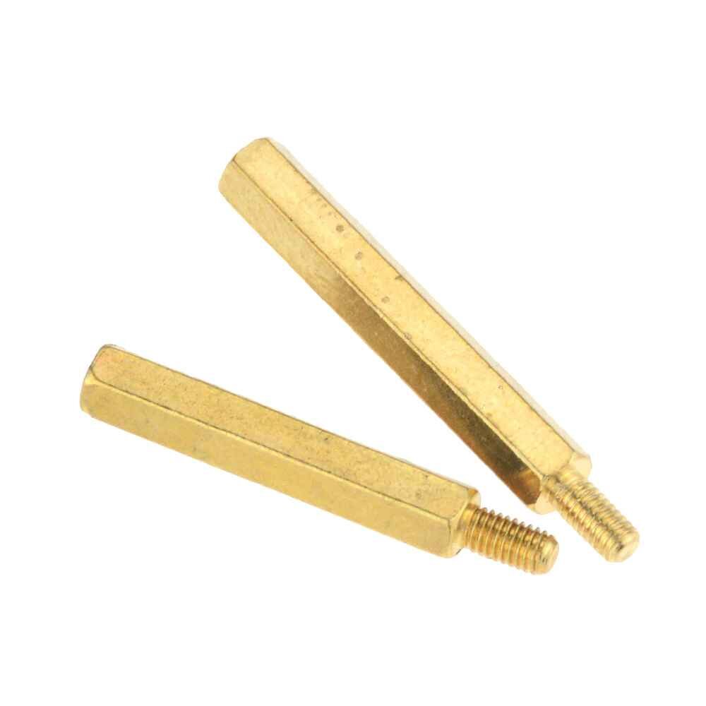 M3 M4 Brass PCB Spacer ผู้เมีย สกรู เสารอง PCB ทองเหลือง (20 ตัว