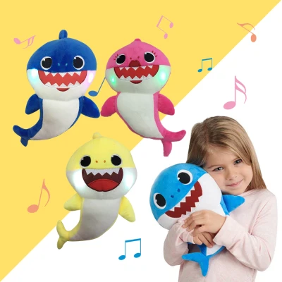 【GIO】ตุ๊กตาฉลามร้องเพลงพร้อมไฟกลางคืน - Baby Shark Toy เล่นเพลง Baby Shark เป็นภาษาอังกฤษพร้อมไฟส่องสว่างสำหรับกลางวันและกลางคืน ของขวัญคุณภาพเยี่ยมสำหรับเด็กพิเศษ!
