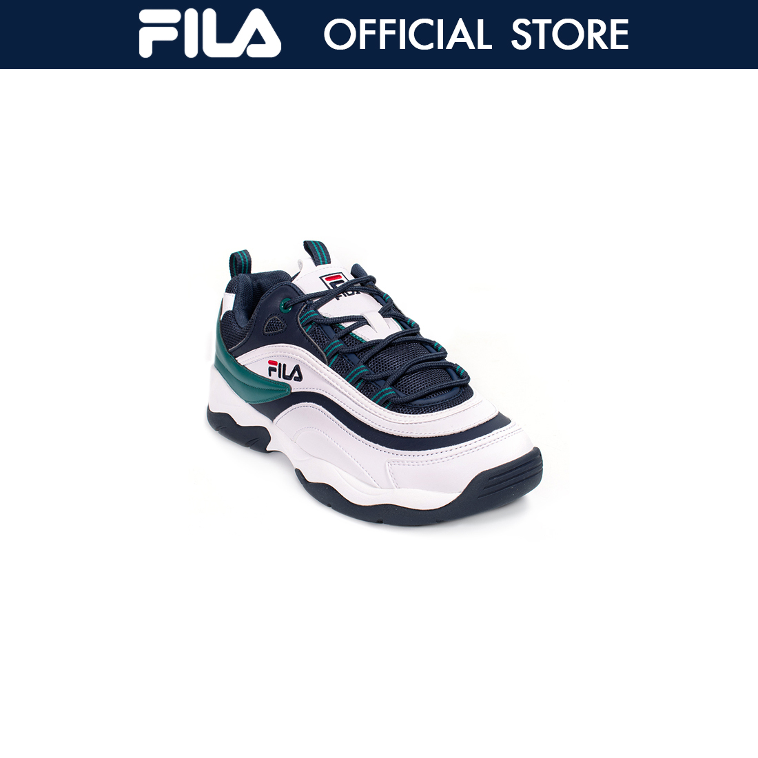 Fila Ray Cb Low Mens White/Navy Trainers