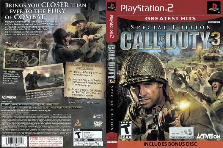 Ps2 แผ่นเกมส์ Call of Duty 3 สงคราม PlayStation2⚡ส่งไว⚡ - Siam Burapha ...
