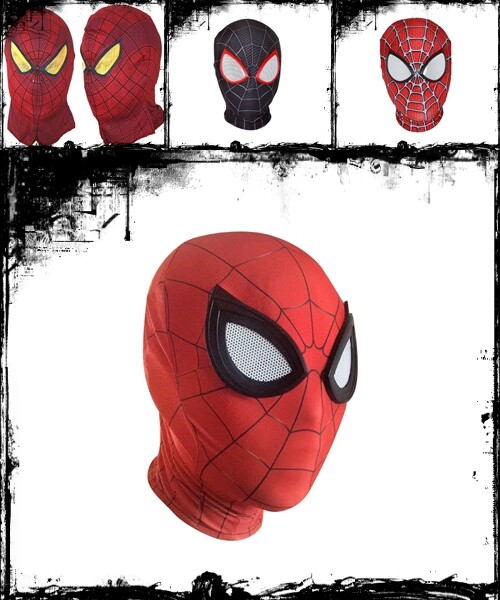 AC 29 30 30.1 37 หน้ากากสไปเดอร์แมน ชุดสไปเดอร์แมน สไปเดอร์แมน ไอ้แมงมุม Dress for Spider man Spiderman Mask Superhero Costume Party Movie Cosplay Fancy Outfit