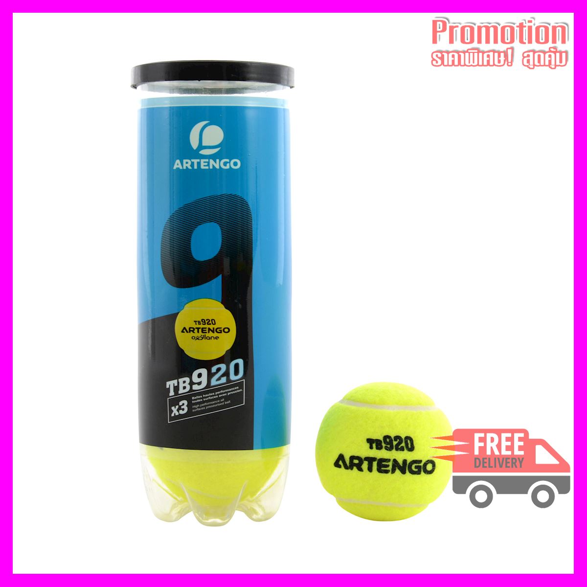 Tennis Balls TB920 3-Pack - Yellow