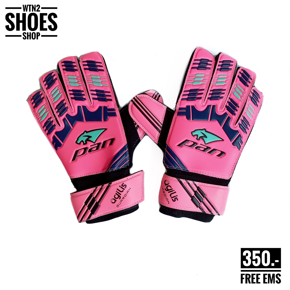 ถุงมือผู้รักษาประตู Pan PV1544 สีชมพู ถุงมือฟุตบอลแพน ถุงมือโกล์ว Pan Goalkeeper Golves Pan PV1544 Pink by WTN2 SHOES SHOP