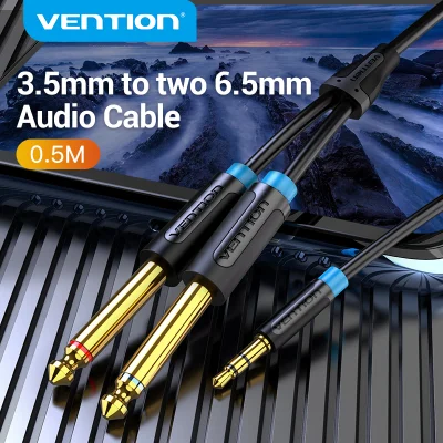 [Vention Audio Cable 6.35mm Male 1/4 Mono Jack to Stereo 1/8 Jack 3.5mm to Dual 6.5mm Aux Cable for Mixer Amplifier DVD Player,Vention Audio Cable 6.35mm Male 1/4 Mono Jack to Stereo 1/8 Jack 3.5mm to Dual 6.5mm Aux Cable for Mixer Amplifier DVD Player,]