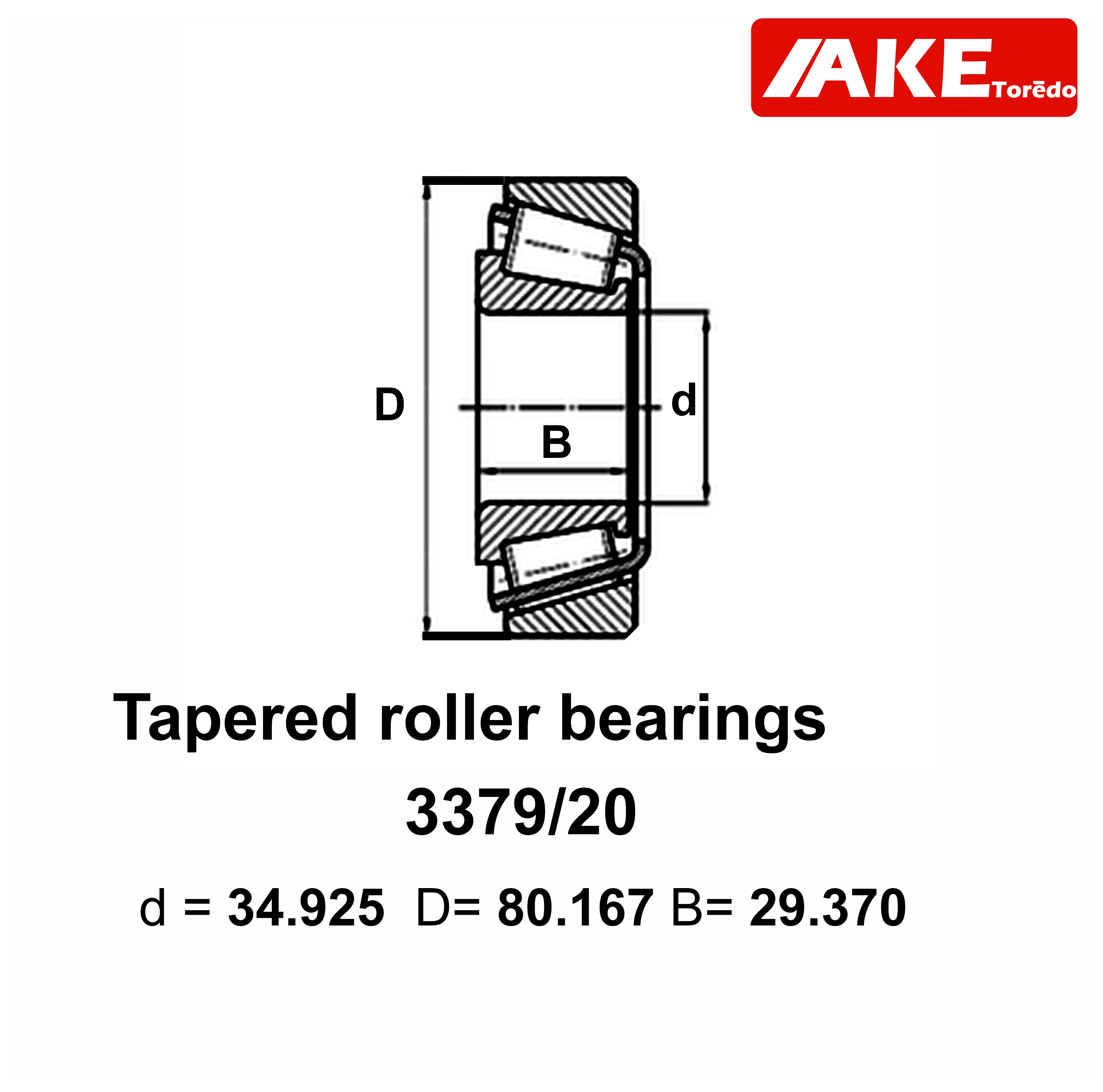 3379/20 ตลับลูกปืนเม็ดเรียว 3379 / 20 ขนาดรูใน 34.925 ( TAPERED ROLLER ...