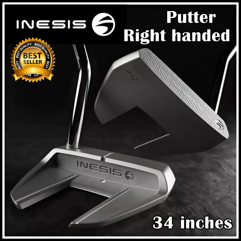 ไม้กอล์ฟ INESIS ไม้พัตเตอร์ 34 นิ้ว สำหรับผู้ใหญ่ถนัดขวา Putter Golf INESIS 34 inches RH 500 Adult  Right handed