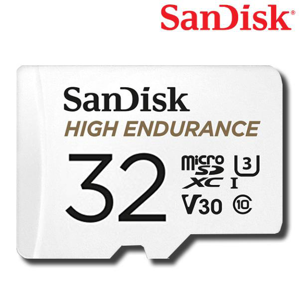 SanDisk High Endurance microSDXC Card ความเร็ว100MB/S ความจุ 32GB Class10 สำหรับ กล้องติดรถยนต์ และ กล้องวงจรปิด (SDSQQNR_032G_GN6IA)เมมโมรี่การ์ด การ์ดหน่วยความจำ แซนดิส