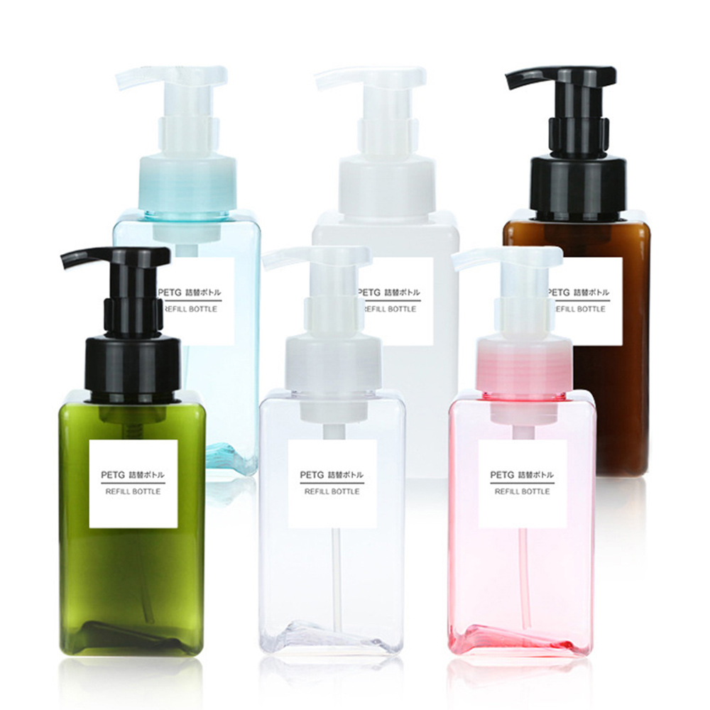 COD Hộp Đựng Chất Lỏng Dầu Gội Đầu Rỗng Hữu Ích Dạng Gel Tắm Bằng Nhựa Trong Suốt Xà Phòng Máy rút, Tạo Bọt Chai