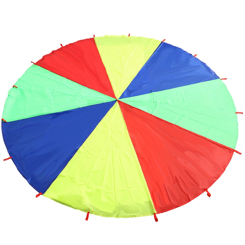3M Outing Interactive Toy Kids Rainbow Umbrella Outdoor Sports Kindergarten Toys Parent-Child Activities Pull Parachute