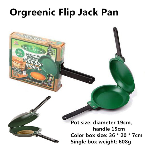 กระทะแพนเค้ก กระทะแคมป์ปิ้ง กระทะปิคนิค Flip Jack Pancake Maker NonStick Lazada.co.th