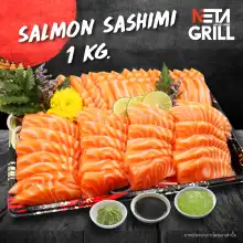 ราคา[E Vo] Neta Grill Take Away  Salmon Sashimi 1Kg. รับที่ร้าน Neta Grill เท่านั้น คูปอง แซลมอน ซาซิมิ 1Kg. (อ่านเงื่อนไขก่อนซื้อ)