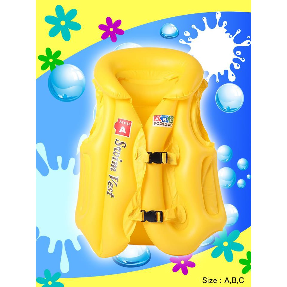 เสื้อชูชีพเด็ก ชูชีพว่ายน้ำ สำหรับเด็ก เสื้อชูชีพเป่าลมสำหรับเด็ก Toddler Swim Vest