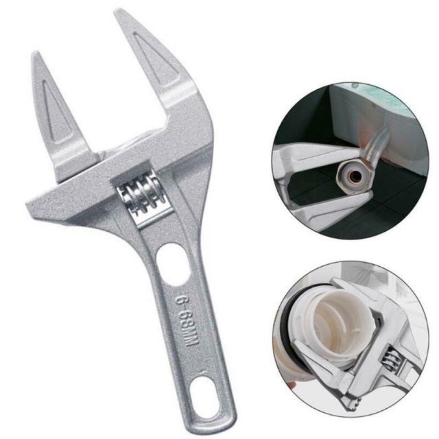 ✅Giao hàng miễn phí🚗Sanitary Wrench Tool Movable Short Handle Large Opening Multifunctional Activity Universal Wrench Board Hand Plumbing Wrench