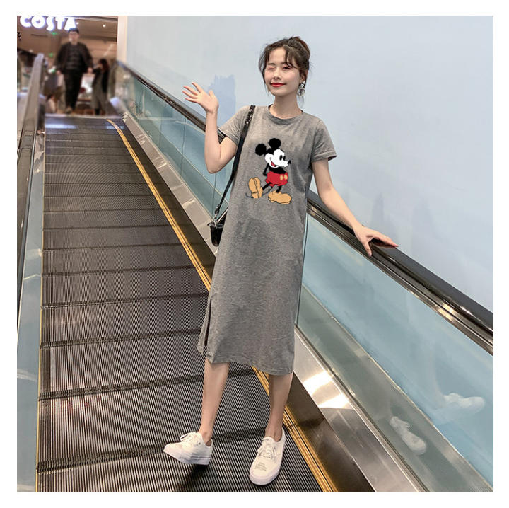 TZY 😜 { Hot } เดรสเเขนสั้น คอกลม เดรสยาวคลุมเข่า ผ่าข้าง เดรสเเฟชั่นสไตล์เกาหลี เดรสเเฟชั่นผู้หญิง เดรสขายดี กำลังฮิตมากตอนนี้ – No Brand – 2102414493_TH-7037140331 >>> 🇹🇭 Top1Thailand 🛒 >>> lazada.co.th 🇹🇭 🇹🇭 🇹🇭🛒🛍🛒