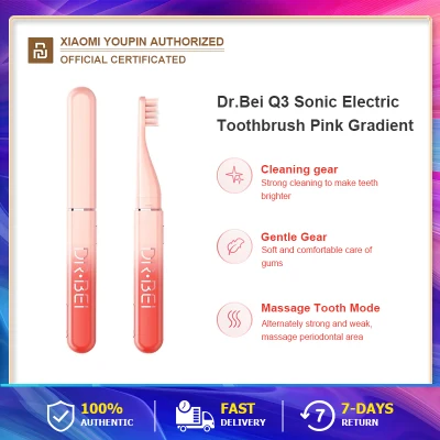 mi Dr.Bei Q3 Electrical Toothbrush ไวทัลลิตี้ อัลตร้าธิน พร้อม Sonic หัวแปรงขนกระจุก ทำความสะอาดล้ำลึกมากขึ้น [พร้อมส่ง ในไทย]