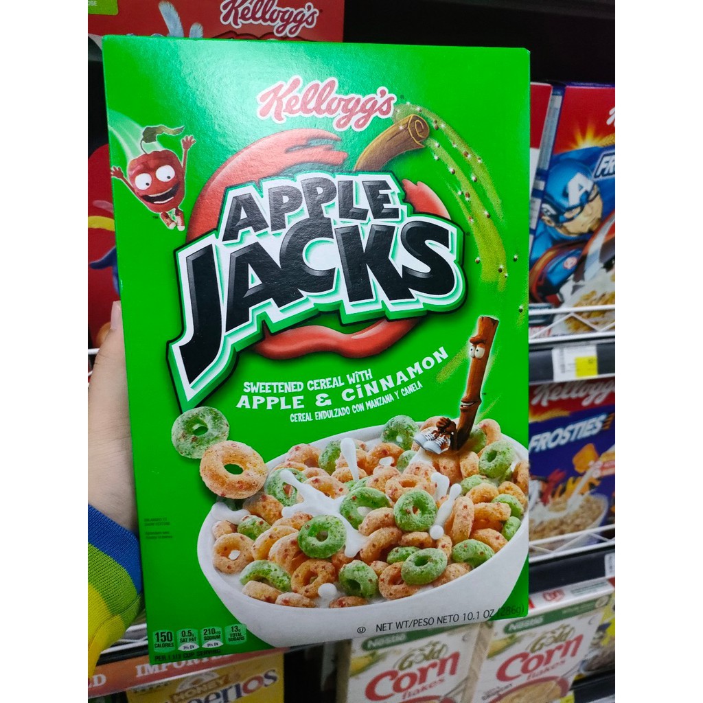 อร่อยดี มีของแถม (1 Pack) Kellogg's Apple Jacks Cereal with Apple