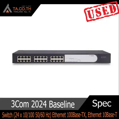 3COM® 3C16471B - Baseline Switch 2024, 24-Port 10/100 Mbps