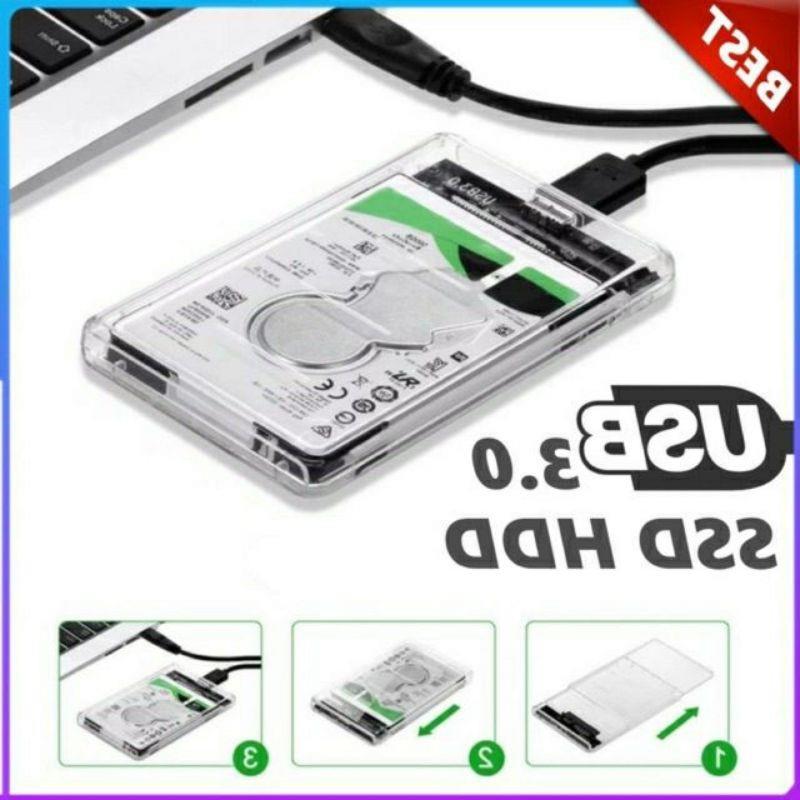 【จุดขายร้อน】 ใหม่ 2021 25Inch SATA 30 To USB 30 Hard Drive Disk Box HDD External Enclosure SATAHDD And SSD Trans กล่อง แบบใสพร้อมสายusb30
