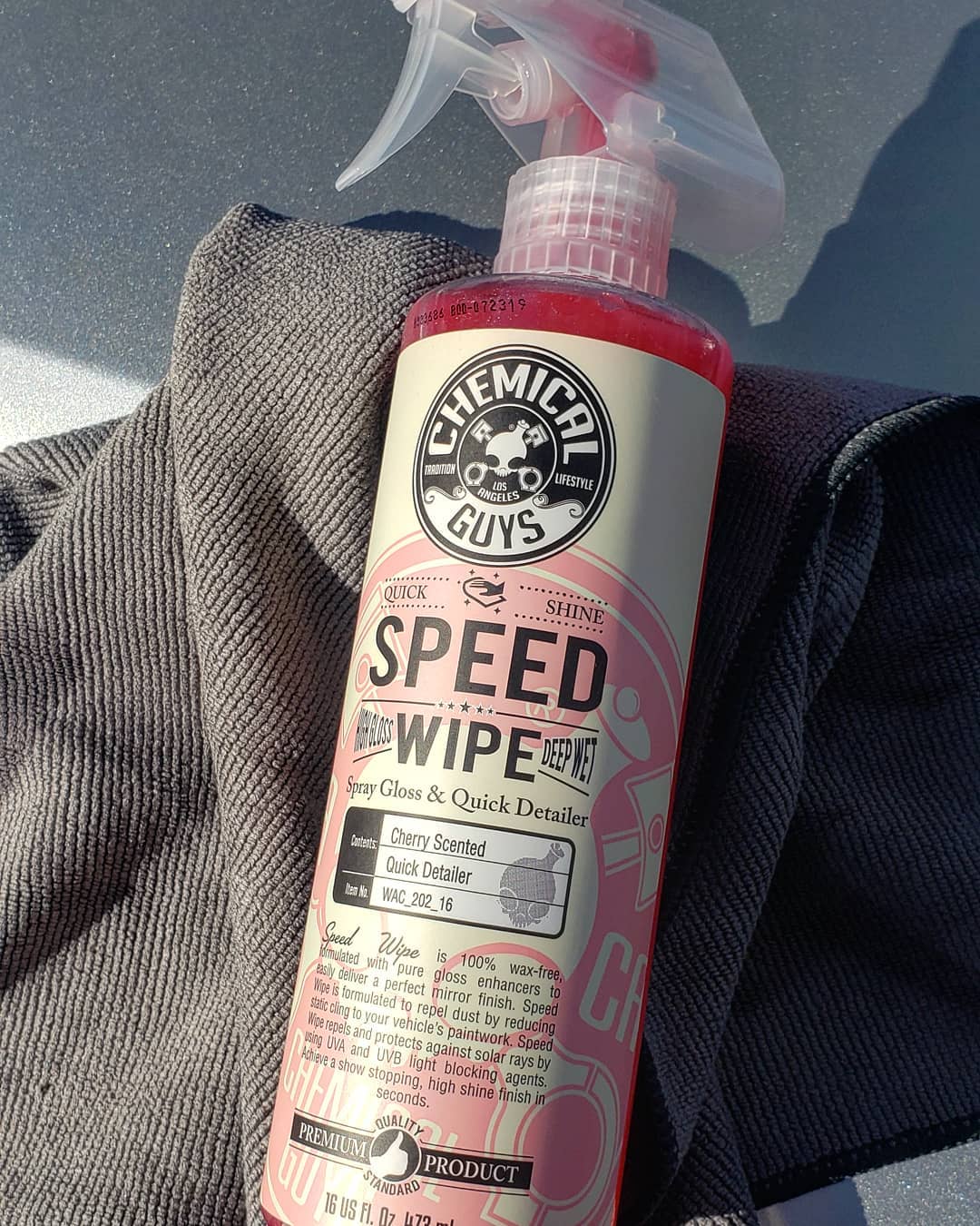 Speed Wipe Quick Detailer & High Shine Spray Gloss Cherry Scent