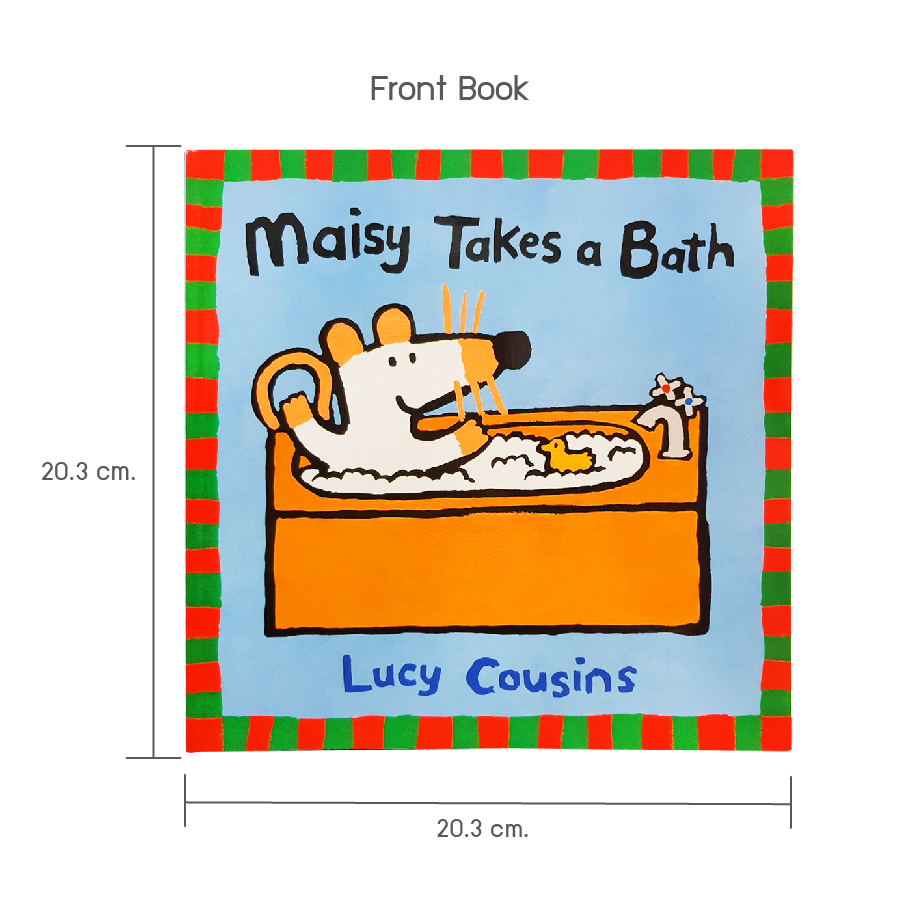 Wel-B Maisy Takes a Bath หนังสือเด็ก หนังสือภาษาอังกฤษ หนังสือต่างประเทศ สื่อการเรียนรู้ เสริมทักษะ เสริมสร้างพัฒนาการ
