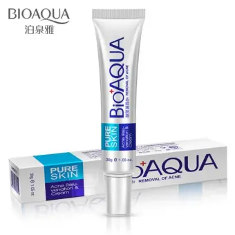 รีวิว 1 ชิ้น Bioaqua Acne Scar Removal Cream ครีมแก้สิว ครีมแต้มสิว ขนาด 30g. pantip