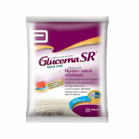 กลูเซอนา เอสอาร์ ทริปเปิ้ลแคร์ 52.1 กรัม (แพ็ค 20)  GLUCERNA SR TRIPLECARE POWDER 52.1 g. pack 20