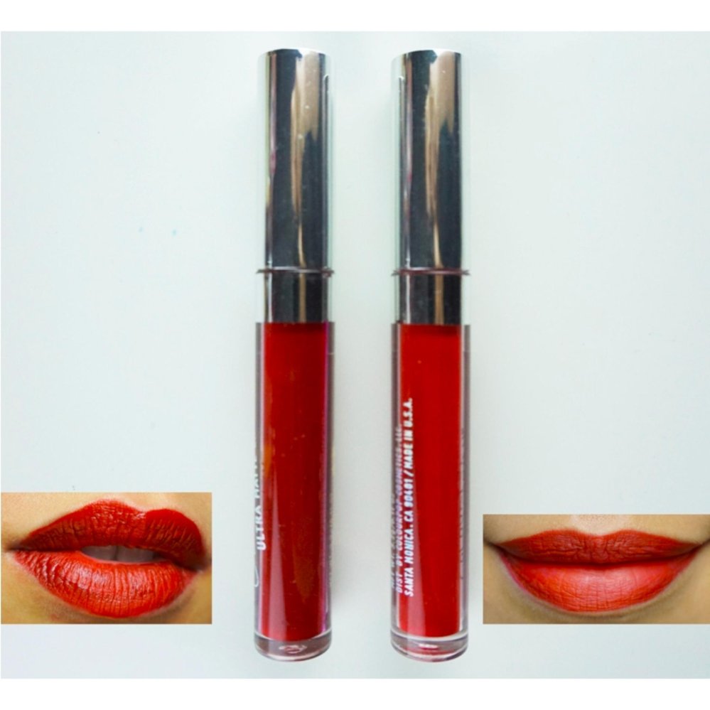 AKI Matte Liquid Lipstick ลิปสติกเนื้อแมท แพ็ค 2 แท่ง 2 สี เม็ดสีชัด ทาง่าย ไม่ตกร่อง  03